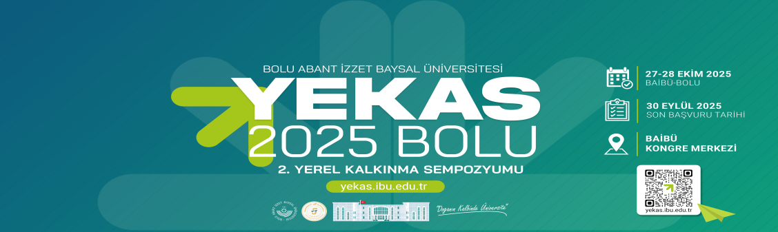 Yerel Kalkınma Sempozyumu - YEKAS'25 - 27-28 Ekim 2025 tarihlerinde BAİBÜ'de yapılacak.
